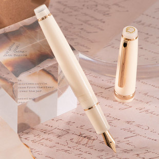 德国JOWO尖18K金笔奶呼呼限定金豪82钢笔半透明天冠26号尖鸡尾酒