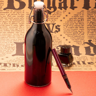 百立金4001配方高黑度不洇纸玻璃大瓶钢笔墨水500毫升非碳素 老款