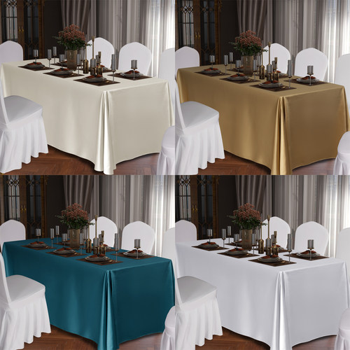长方形桌布会议酒店西餐餐厅台布