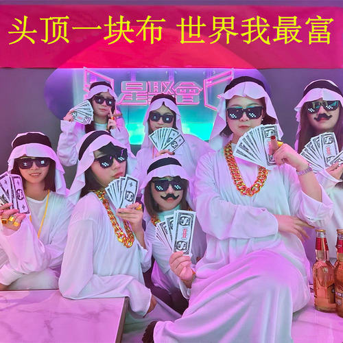 假金链子仿真道具生日聚会金项链