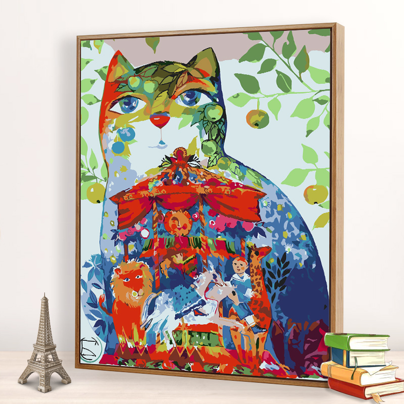 diy数字油画手工填充油彩画
