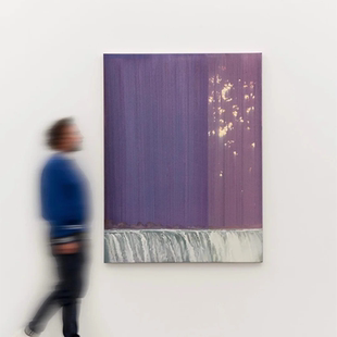 当代极简紫色抽象装饰画小众艺术软装挂画展厅客厅玄关高级感壁画