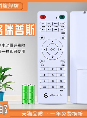 适用于格瑞普斯 Great hopes-A 忆典 君立 数字 网络电视机顶盒遥控器