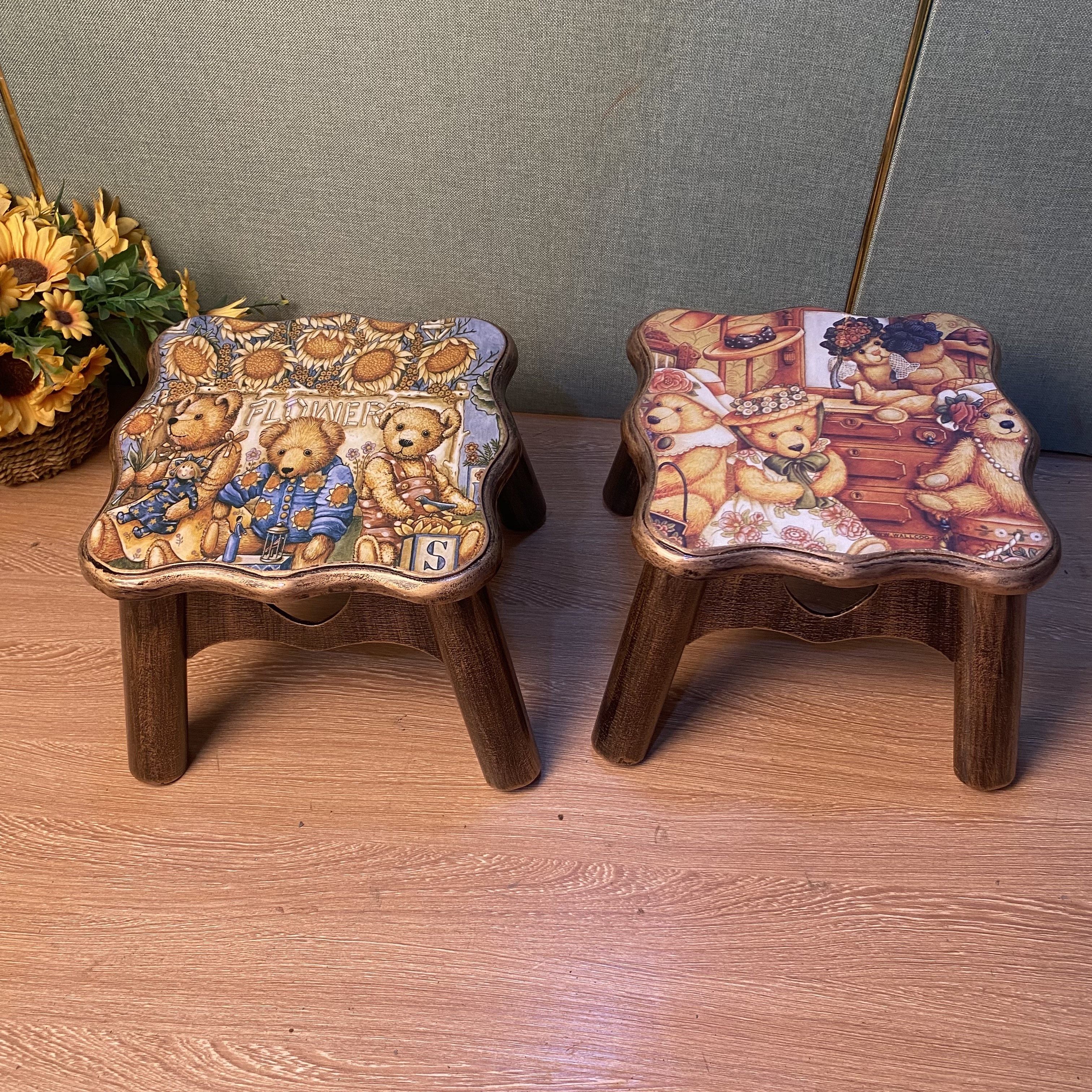 实木矮凳欧式换鞋凳 欧式儿童矮凳 茶几凳家用 厨房方凳20厘米高,住宅家具,矮凳,淘宝优惠券,粉丝福利购,淘宝优惠卷