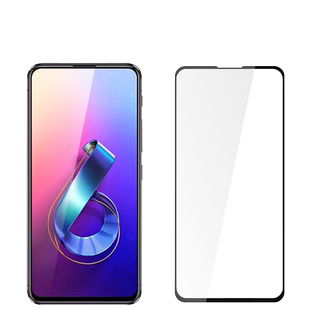 华硕zenfone6钢化膜全胶全模zs630kl全屏冷雕6z手机asus保护zenphone6贴膜asuszenfone 6壳套zen6玻璃贴屏幕