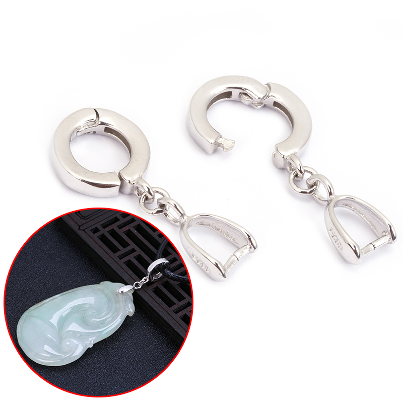 S925纯银吊坠扣开口万能DIY扣头