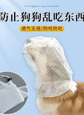 防止狗狗乱吃东西狗狗外出嘴套防咬乱吃嘴罩防舔网套小型头套神器
