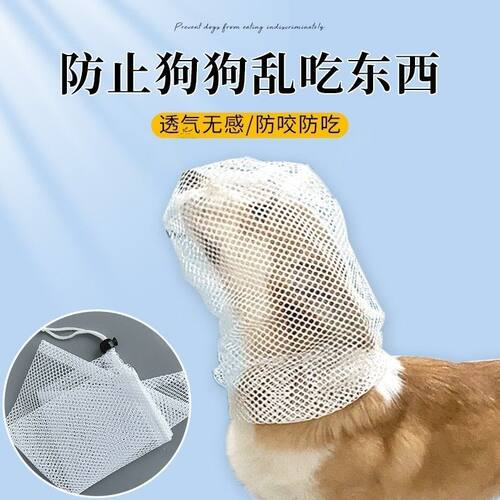 防止狗狗乱吃东西狗狗外出嘴套防咬乱吃嘴罩防舔网套小型头套神器