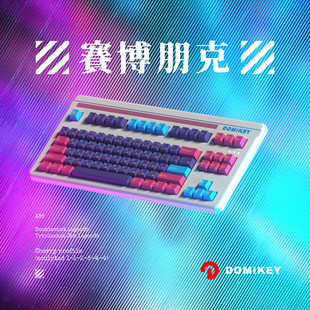 DOMIKEY厂高赛博朋克二色/三色成型键帽 机械键盘客制化  DMK