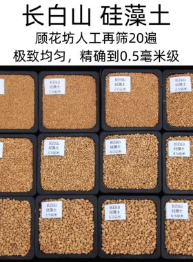 长白山硅藻土 精筛20遍 干净均匀 多肉颗粒 铺面石 顾花坊