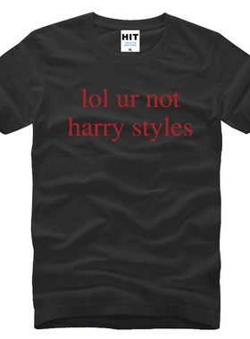 男式短袖T恤 lol ur not harry styles 摇滚 One Direction 1D
