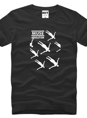 新款男式短袖T恤 缪斯 Muse Absolusion 音乐摇滚 男士纯棉