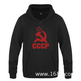 个性时尚男式连帽卫衣 苏联国旗CCCP纪念 USSR Soviet Union KGB