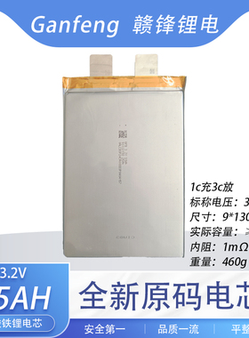 赣锋GF全新3.2V25Ah30AH 磷酸铁锂软包电动车户外储能动力锂电芯