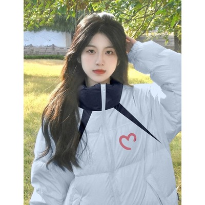 设计感拼接撞色时尚棉服