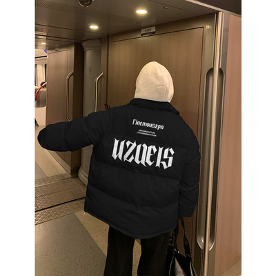 复古oversize加厚立领外套女