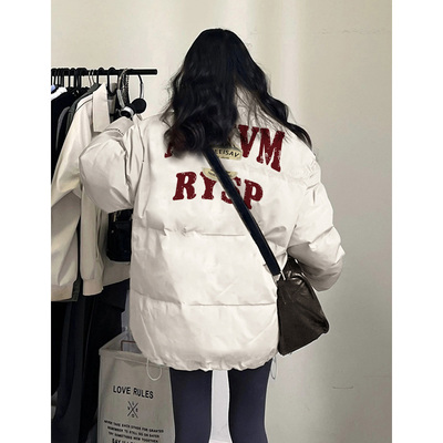 美式百搭高级感加厚棉袄外套潮