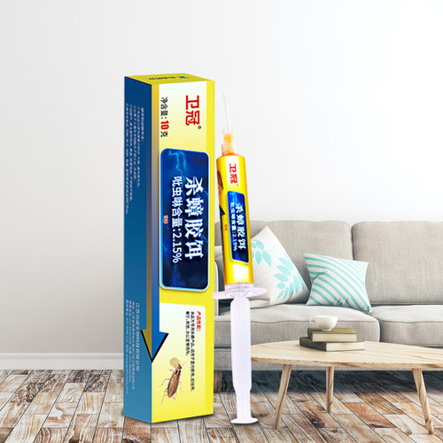 功成科技卫冠2.15%吡虫啉杀蟑螂胶饵室内连锁传染灭蟑螂药引诱型