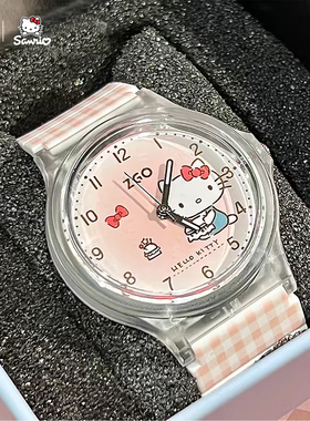 正港ZGOxHelloKitty手表女儿童只看时间女孩学生初高中三丽鸥礼物