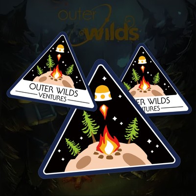 星际拓荒周边贴纸 哑光 OUTER WILDS 徽章 行李箱笔记本电脑贴纸