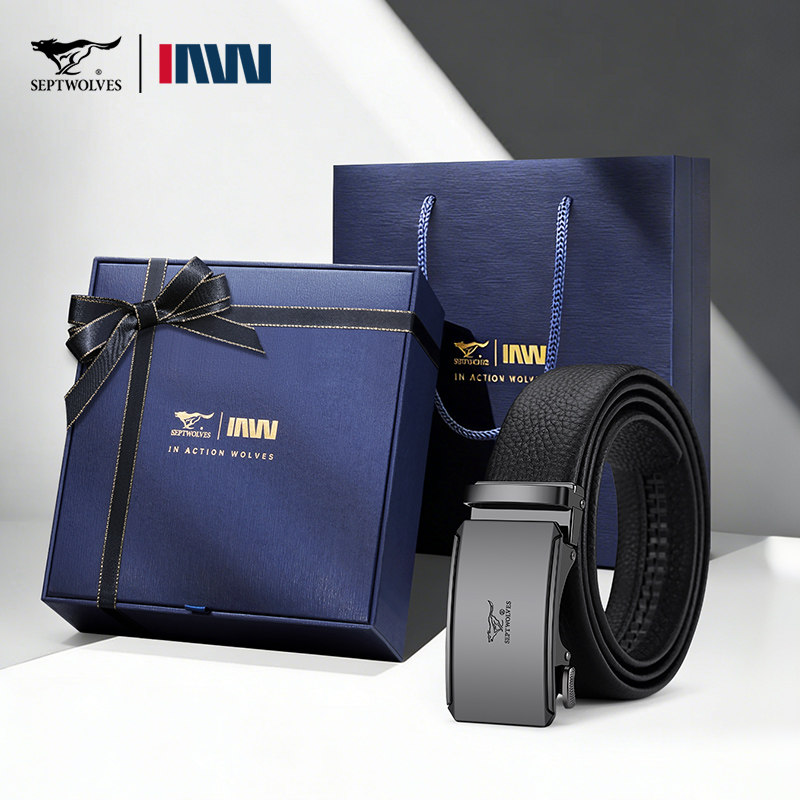 七匹狼男士真皮皮带2026新款自动扣纯牛皮裤腰带送男友情人节礼物,服饰配件/皮带/帽子/围巾,腰带/皮带/腰链,淘宝优惠券,粉丝福利购,淘宝优惠卷