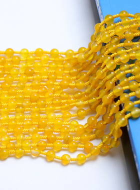 天然黄玛瑙玉佩吊坠绳项链