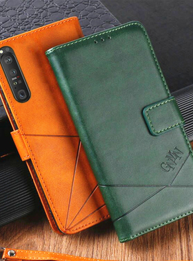 适用索尼Xperia1手机壳1IV全包II全包III防摔J8110翻盖皮套J8170 9110 9150插卡XQ-AT51 52 BC62 72保护套71