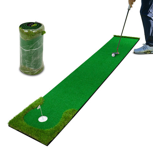 家用室内外高尔夫推杆果岭 迷你高尔夫推杆练习毯草坪模拟器golf