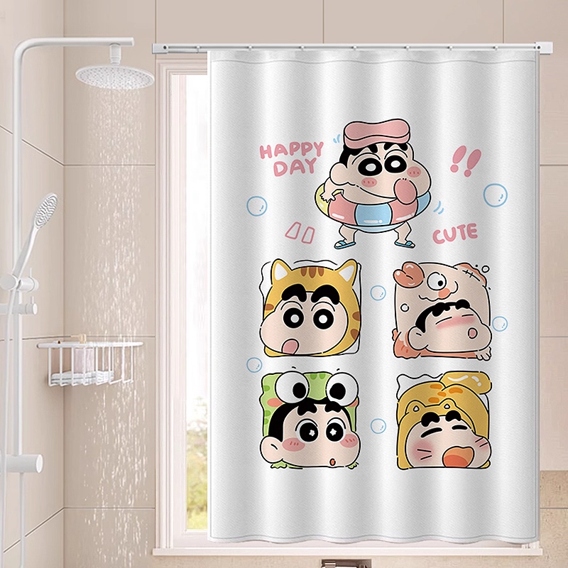 卫生间浴室窗帘厕所小窗户防窥专用遮挡帘子防水防走光免打孔安装