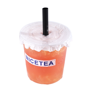 一次性杯子带盖商用批发加厚打包杯透明塑料果茶饮品杯自制奶茶杯