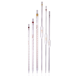 天玻 玻璃刻度移液管0.1 0.2 0.5 1 2 5 10 15 20 25 50ml吸量管 分度吸管 大肚移液管