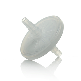 聚四氟乙烯膜空气过滤器50mm  0.22 0.45um 呼吸器 发酵罐co2培养箱用PTFE蝶式过滤器 F5阻水过滤器 CEMS过滤