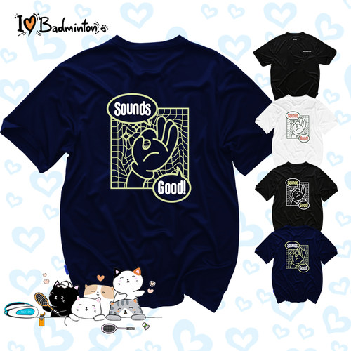 羽毛球文化衫速干男女短袖