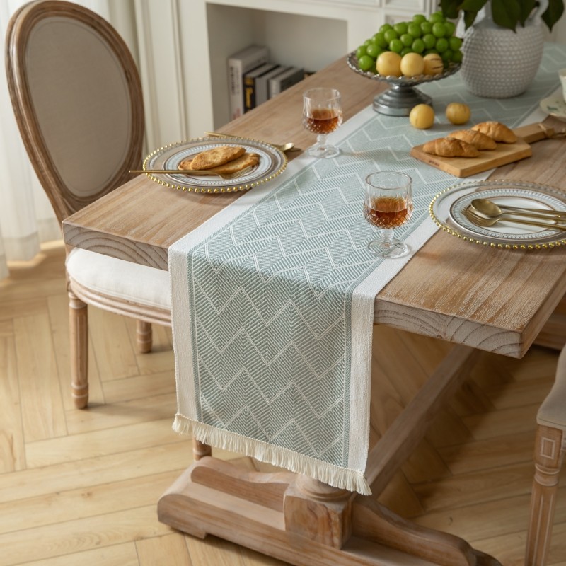简约现代桌旗北欧布艺餐桌布氛围感长条装饰桌布茶几斗柜流苏盖布,居家布艺,桌旗,淘宝优惠券,粉丝福利购,淘宝优惠卷