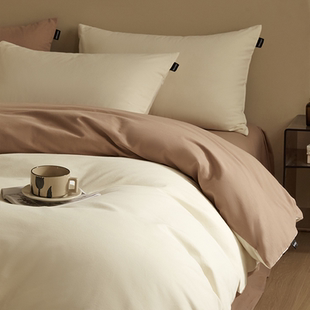 简约全棉磨毛纯棉被套单件150x200x230加厚秋冬单人被罩2025新款