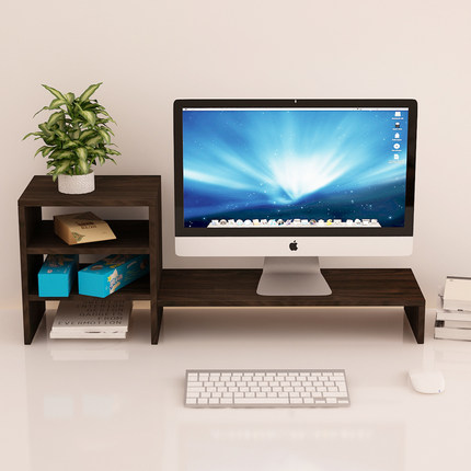 翊通 桌上书架创意置物架 简约桌面收纳架办公桌显示器增高组合架