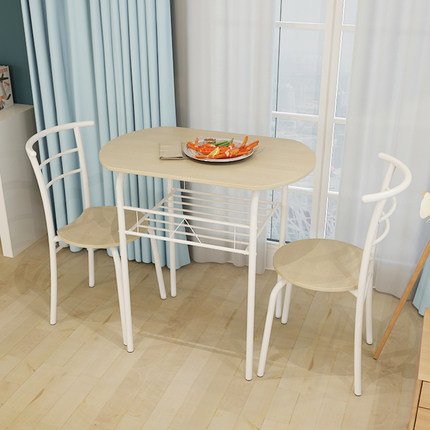 翊通小户型情侣餐桌咖啡桌创意现代简约双人休闲餐桌椅组合饭桌