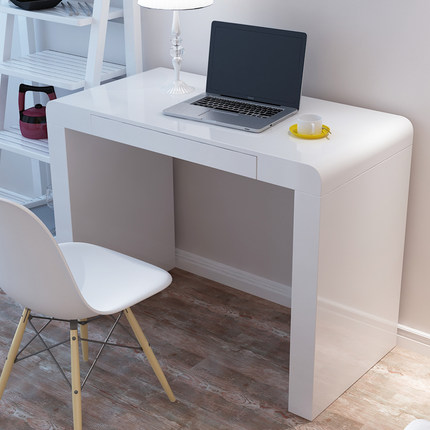 翊通简约书桌烤漆电脑桌台式家用办公桌 现代写字台小桌子学习桌