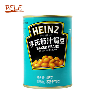 亨氏茄汁焗豆HEINZ BAKED BEANS番茄焗豆415g番茄汁焗豆罐头白豆