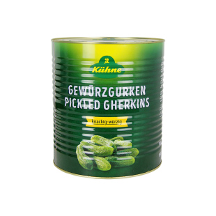 德国进口冠利俄式酸青瓜9.7kg 商用大桶装俄罗斯汉堡热狗酸黄瓜片