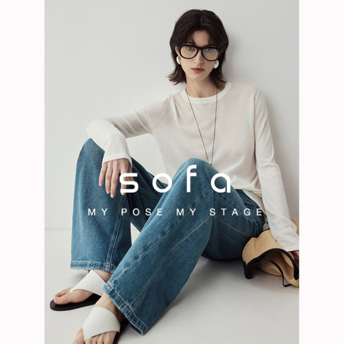 sofa三醋酸轻薄透视凉感针织衫
