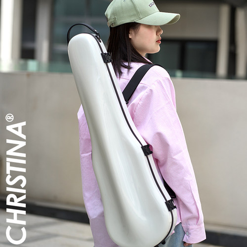 新款小提琴琴盒白色盒子玻璃钢