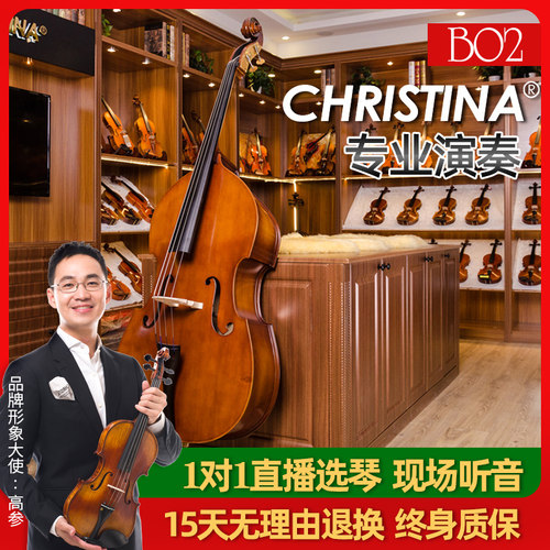 b02实木包边成人儿童低音提琴