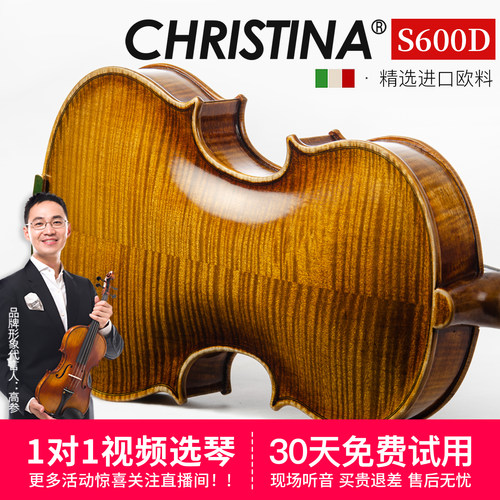 克莉丝蒂娜进口欧料专业级小提琴