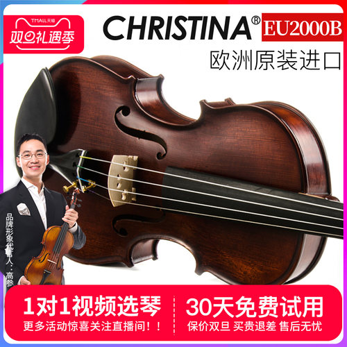 小提琴乐器手工欧料欧洲进口
