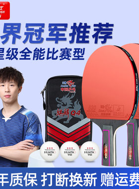 双鱼8星级专业训练乒乓球拍套装