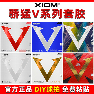 XIOM骄猛V系列乒乓球套胶专业胶皮官方正品DIY球拍唯佳白金红蓝V