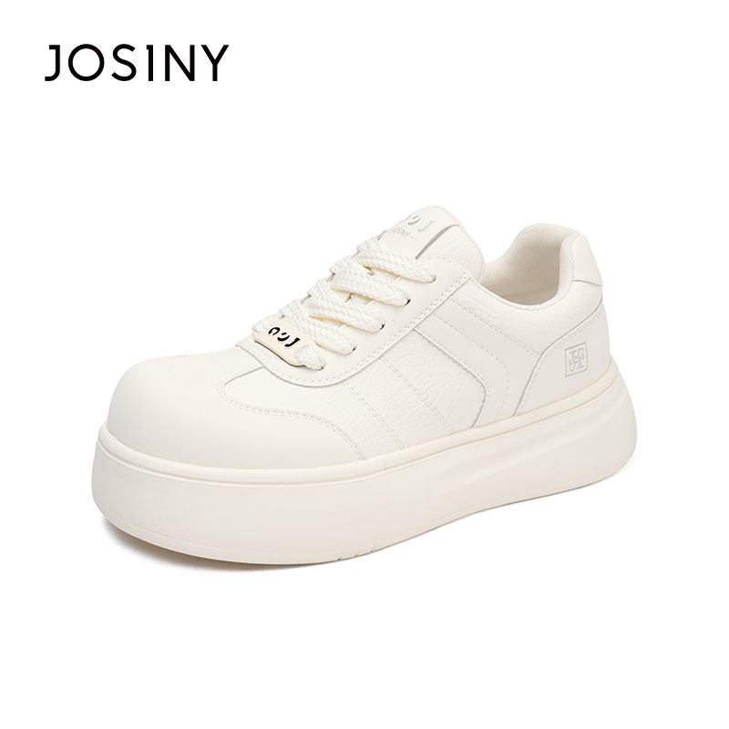 卓诗尼小白鞋女2025夏季新款厚底大头丑萌休闲板鞋轻便百搭德训鞋