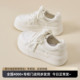 新款 厚底小白鞋 女系带休闲板鞋 卓诗尼2026年春季 百搭学生鞋