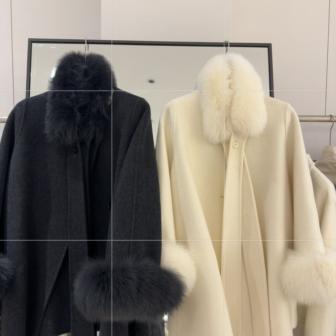 诺诺套羊毛外套(配可拆卸狐狸毛领毛袖)(含100羊毛)UM19